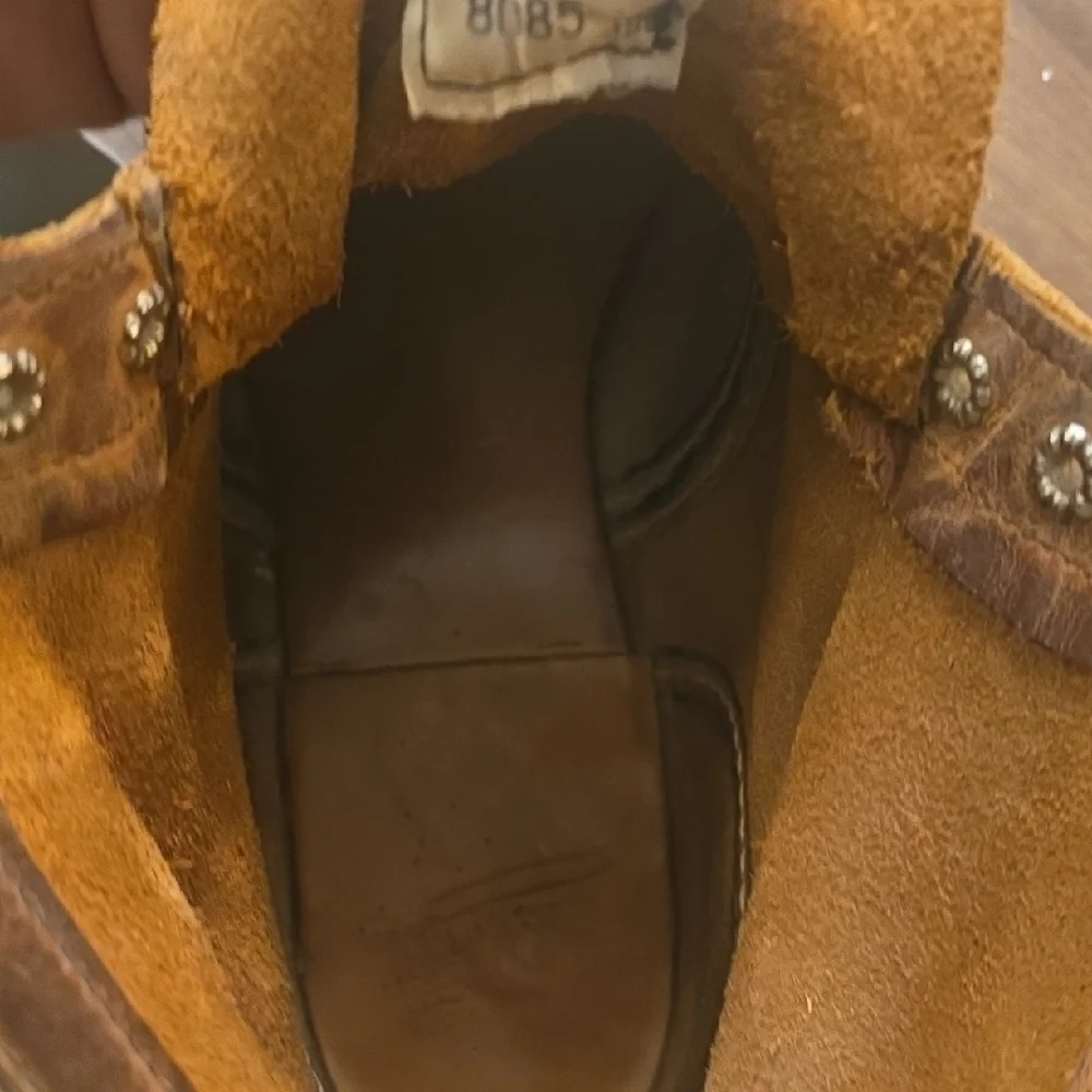 Men's Brown Leather Boots - Picture 6 of 7